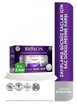 Bioxcin Siyah Sarımsak Şampuanı 3 al 2 öde -3x300ml- - 1