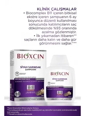 Bioxcin Siyah Sarımsak Şampuanı 3 al 2 öde -3x300ml- - 2