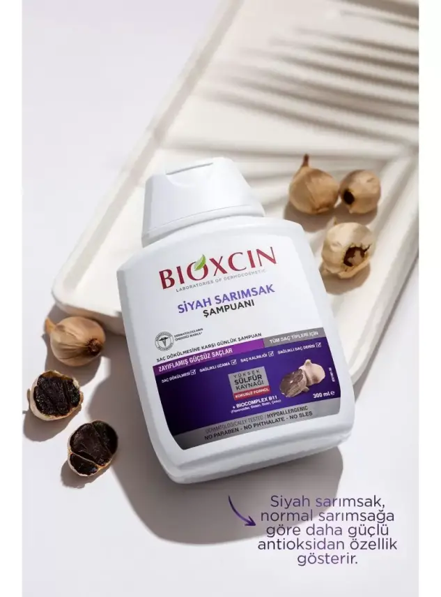 Bioxcin Siyah Sarımsak Şampuanı 3 al 2 öde -3x300ml- - 5