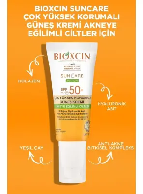 Bioxcin Sun Care Acnium Akneye Eğilimli Ciltler İçin Güneş Kremi Spf50+ 50ml - 4