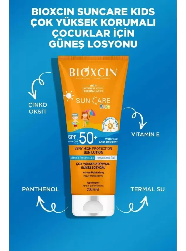 Bioxcin Sun Care Çocuklar için Güneş Losyonu SPF 50+ 200 ml - 3