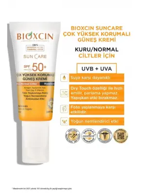 Bioxcin Sun Care Kuru/Normal Ciltler İçin Güneş Kremi Spf 50+ 50 ml - 3