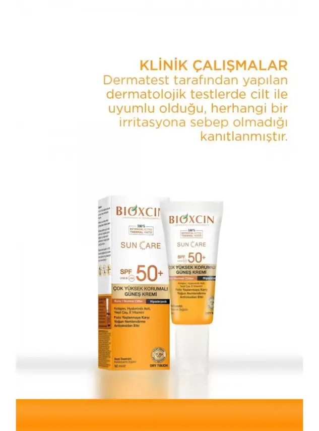 Bioxcin Sun Care Kuru/Normal Ciltler İçin Güneş Kremi Spf 50+ 50 ml - 4