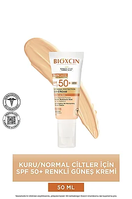 Bioxcin Sun Care Kuru/Normal Ciltler İçin Renkli Güneş Kremi Spf50+ 50 ml - 2