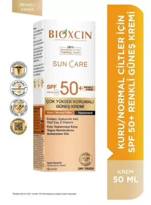 Bioxcin Sun Care Kuru/Normal Ciltler İçin Renkli Güneş Kremi Spf50+ 50 ml - 2