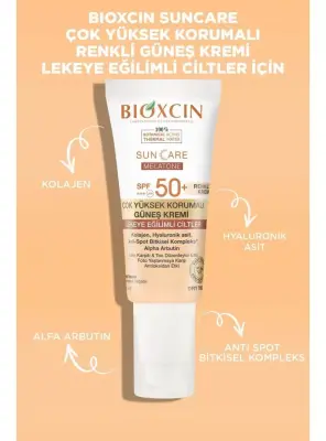 Bioxcin Sun Care Lekeli Ciltler İçin Renkli Güneş Kremi Spf 50+ 50 ml - 3
