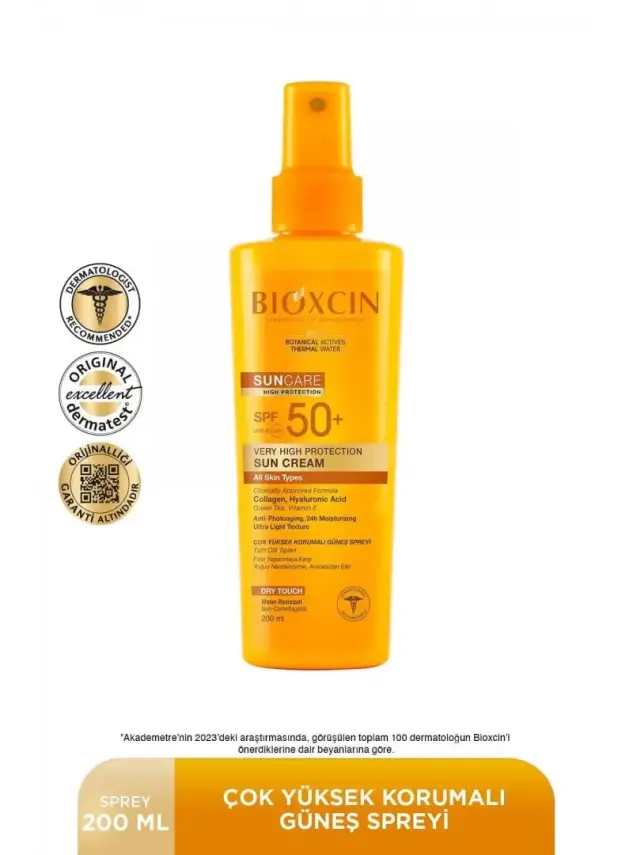 Bioxcin Sun Care Spf 50 Yüz Güneş Kremi 50 ml + Vücut Güneş Spreyi 200 ml - Kuru/Normal Cilt - 2