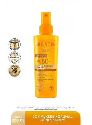Bioxcin Sun Care Spf 50 Yüz Güneş Kremi 50 ml + Vücut Güneş Spreyi 200 ml - Kuru/Normal Cilt - 2