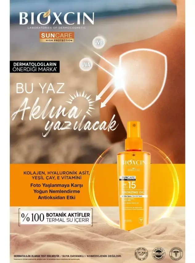 Bioxcin Sun Care Tüm Ciltler İçin Bronzlaştırıcı Yağ Spf 15 200 ml - 2