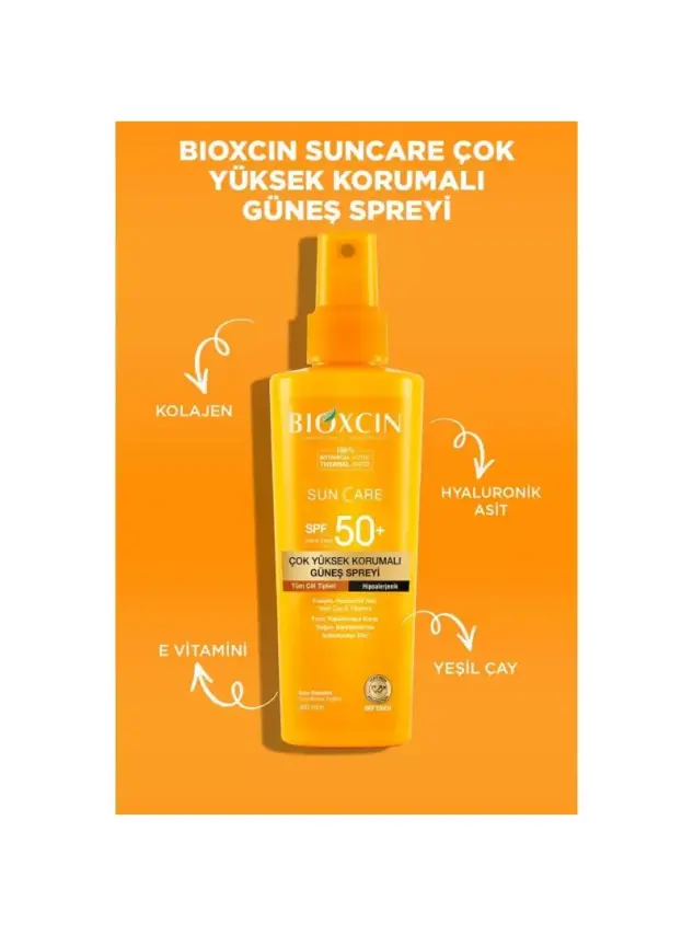 Bioxcin Sun Care Tüm Ciltler İçin Güneş Spreyi Spf 50+ 200 ml - 3
