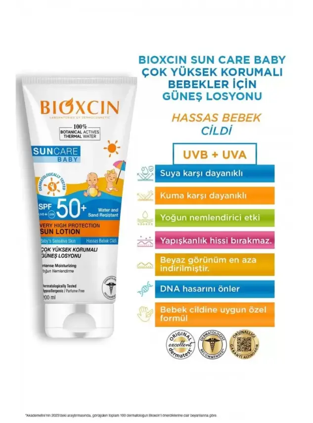 Bioxcin Suncare Baby Spf50+ Mineral Güneş Kremi 100 ml - 3