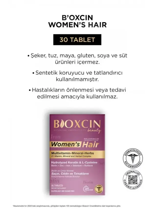 Bioxcin Women’s Hair 30 Tablet - 2