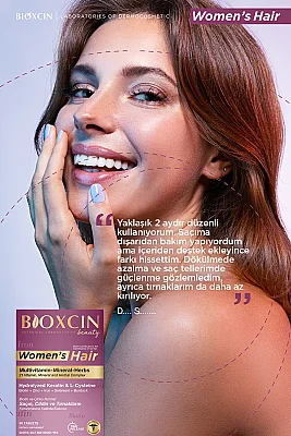 Bioxcin Womens Hair 30 Tablet + Seyahat Boy Multivitamin Şampuan Hediye - 6