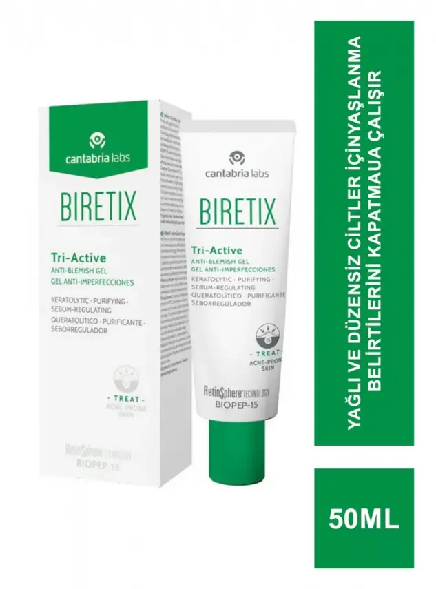 Biretix Tri-Active Anti Blemish Gel - Leke Karşıtı Jel - 50 ml - 1