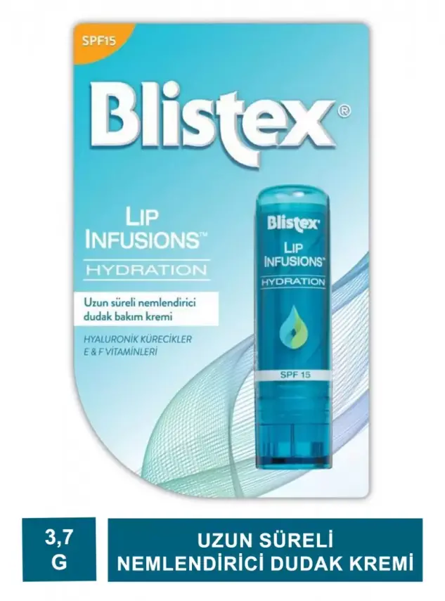 Blistex Lip Infusions Hydration Spf15 - Uzun Süreli Nemlendirici Dudak Kremi - 3.7g - 2