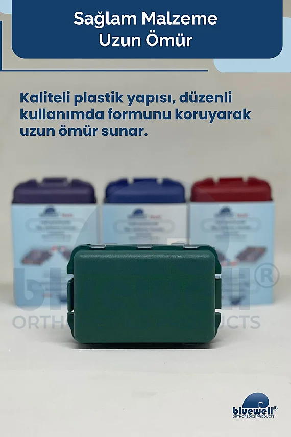 Bluewell Maxxi Taşınabilir İlaç Saklama Kutusu 10 Bölmeli Haftalık Günlük - 5