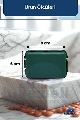 Bluewell Maxxi Taşınabilir İlaç Saklama Kutusu 10 Bölmeli Haftalık Günlük - 2