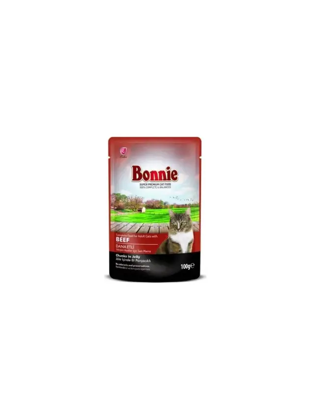 Bonnie Kedi Pouch Biftek 85 gr - 1