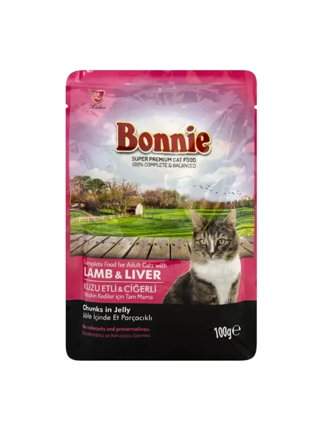 Bonnie Kedi Pouch Ciğer 85 gr - 1