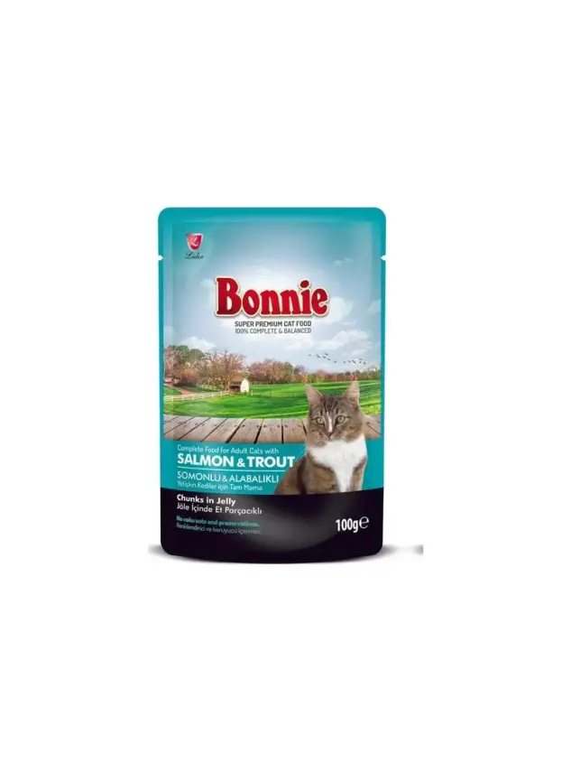 Bonnie Kedi Pouch Somon 85 gr - 1