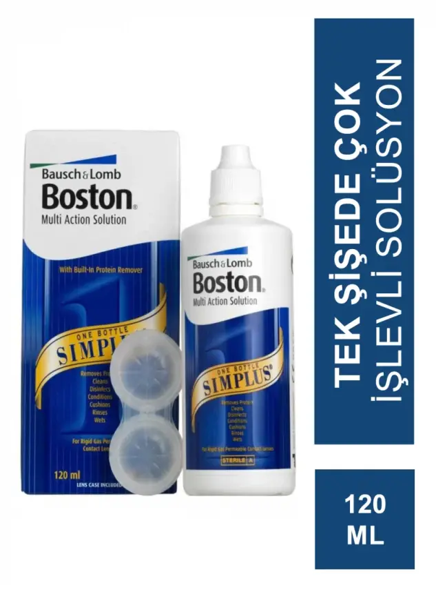 Boston Simplus Sert Lens Solüsyonu 120 ml - 1