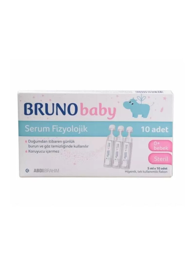 Bruno Baby Serum Fizyolojik 5 ml x 10 Adet - Abdi İbrahim