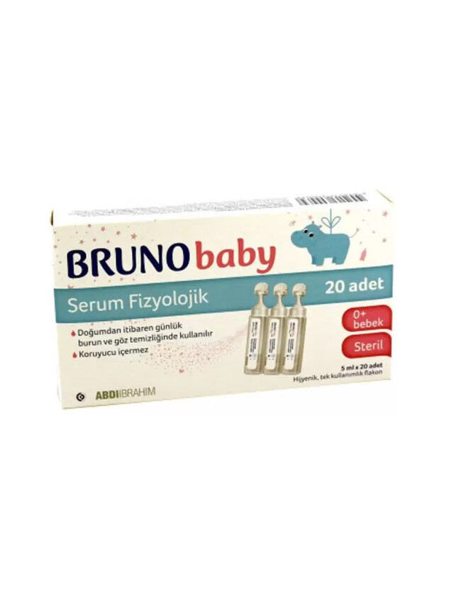 Bruno Baby Serum Fizyolojik 5 ml x 20 Flakon - Abdi İbrahim