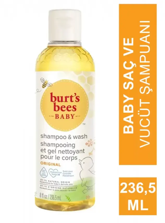 Burts Bees Baby Shampoo & Wash - Saç & Vücut Şampuanı - 236,5 ml - 2