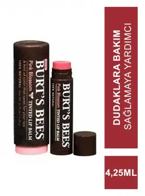 Burts Bees Tinted Lip Balm Pink Blossom 4,25 ml Dudak Bakım Kremi - 1