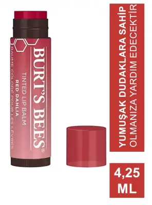 Burts Bees Tinted Lip Balm Vişne 4,25 ml Renkli Dudak Bakım Kremi - 2