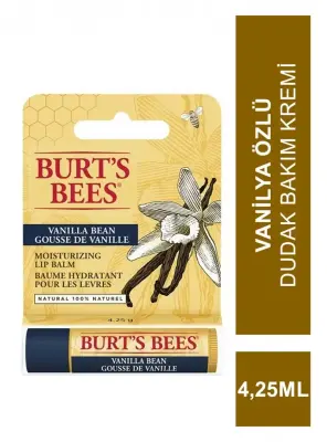 Burts Bees Vanilla Bean Lip Balm 4,25 ml Vanilya Özlü Dudak Bakımı - 1