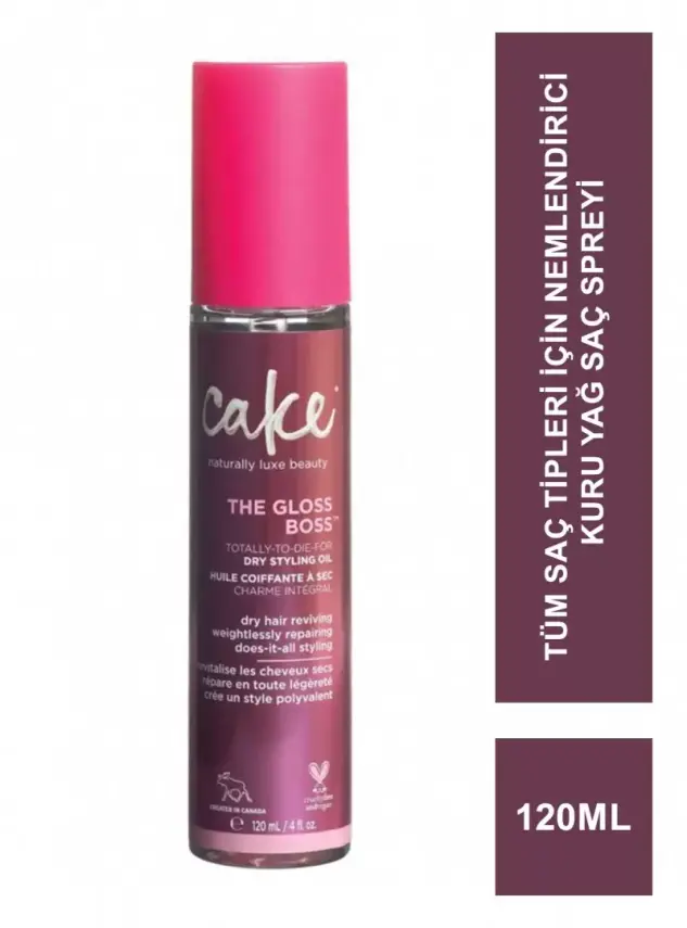 Cake The Gloss Boss Saç Şekillendirici Kuru Yağ 120 ml - 1