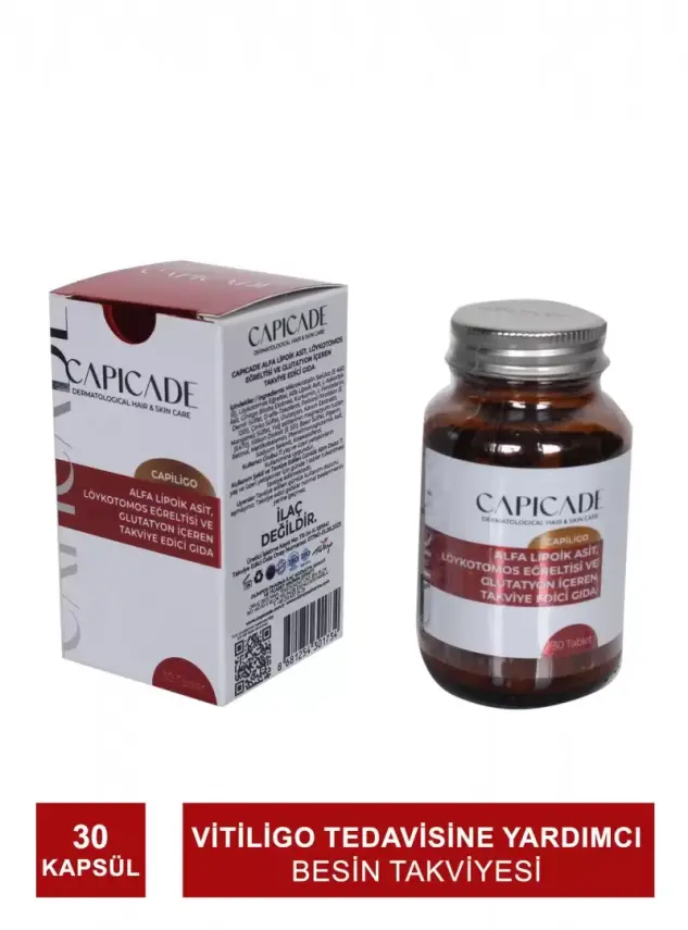 Capicade Capiligo Alfa Lipoik Asit, Löykotomos Eğreltisi ve Glutatyon 30 Tablet - 1