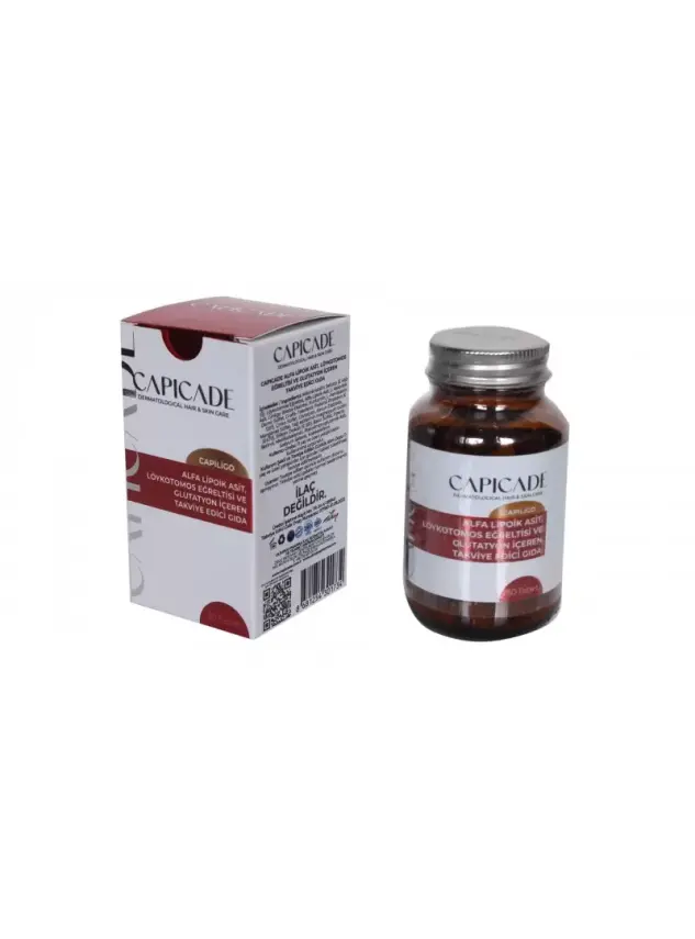 Capicade Capiligo Alfa Lipoik Asit, Löykotomos Eğreltisi ve Glutatyon 30 Tablet - 2