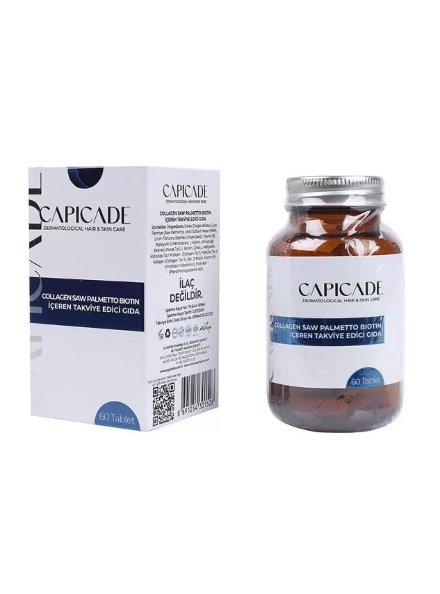 Capicade Collagen Saw Palmetto Biotin 60 Tablet - CAPİCADE