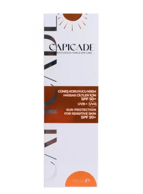 Capicade Güneş Koruyucu Krem Spf 50+ Hassas Cilt 100 ml - CAPİCADE