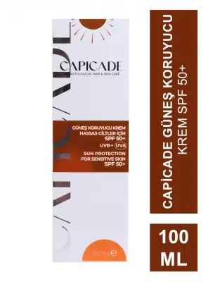 Capicade Güneş Koruyucu Krem Spf 50+ Hassas Cilt 100 ml - 2