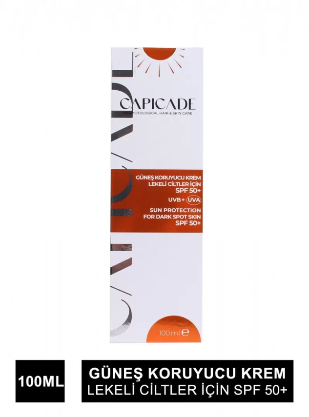 Capicade Güneş Koruyucu Krem Spf 50+ Lekeli Cilt 100 ml - CAPİCADE