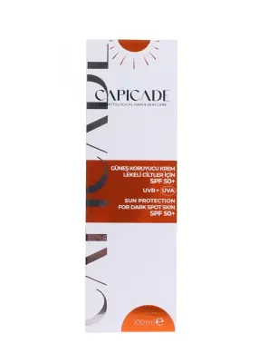 Capicade Güneş Koruyucu Krem Spf 50+ Lekeli Cilt 100 ml - 2