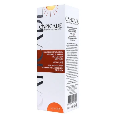 Capicade Güneş Koruyucu Krem Spf 50+ Normal & Karma Cilt 100 ml - CAPİCADE