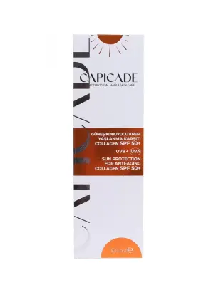 OUTLET - Capicade Güneş Koruyucu Krem Spf 50+ Yaşlanma Karşıtı 100 ml - CAPİCADE