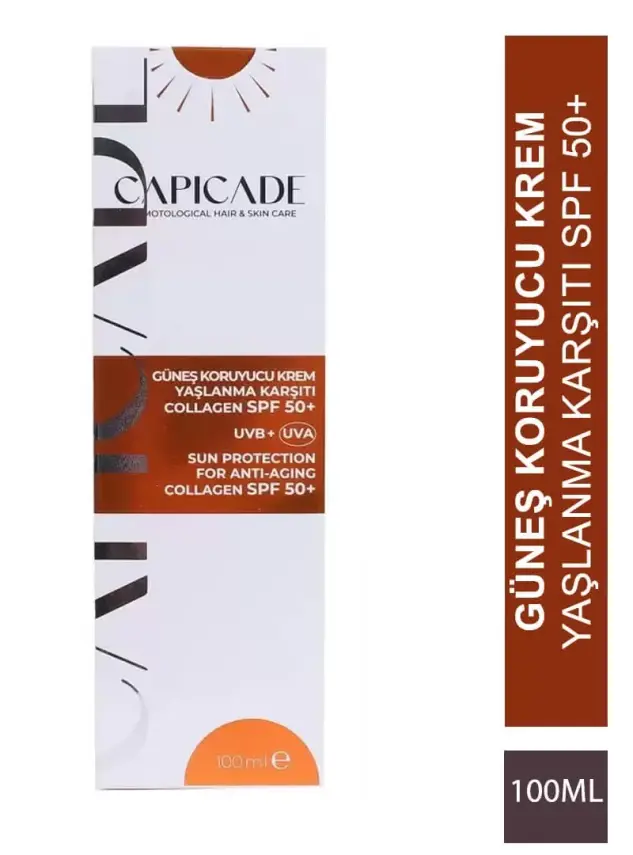 OUTLET - Capicade Güneş Koruyucu Krem Spf 50+ Yaşlanma Karşıtı 100 ml - 2