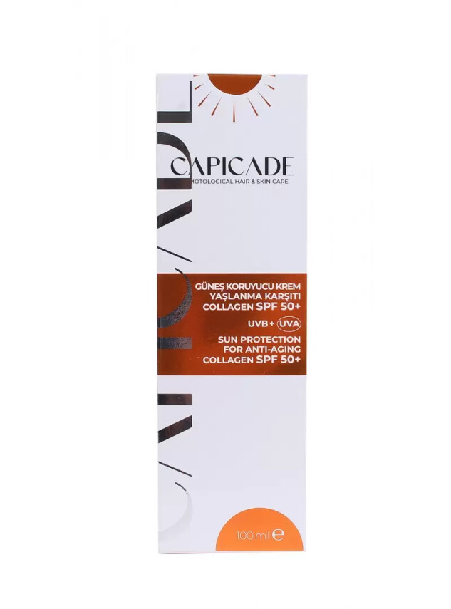 Capicade Güneş Koruyucu Krem Spf 50+ Yaşlanma Karşıtı 100 ml - CAPİCADE