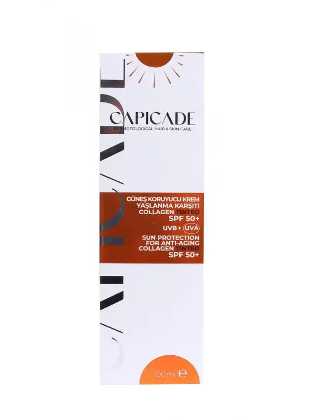 Outlet - Capicade Güneş Koruyucu Krem Spf 50+ Yaşlanma Karşıtı - Renkli 100 ml - 2