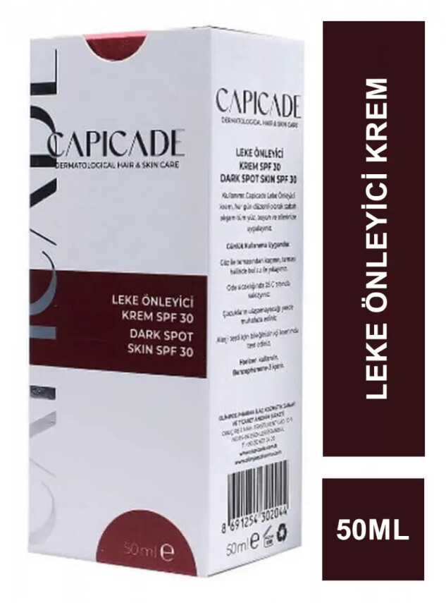 Capicade Leke Önleyici Krem Spf30 50 ml - CAPİCADE