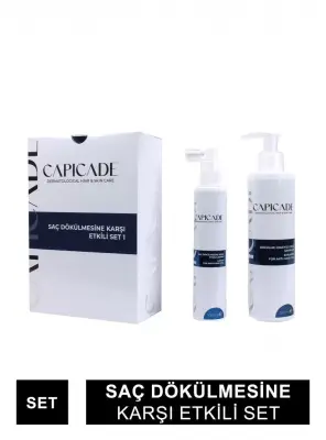 Capicade Saç Dökülmesine Karşı Etkili Set - Şampuan + Losyon - 220+100 ml - CAPİCADE