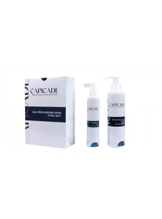 Capicade Saç Dökülmesine Karşı Etkili Set - Şampuan + Losyon - 220+100 ml - 2