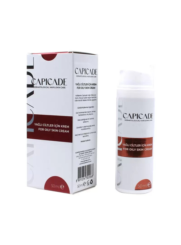 Capicade Yağlı Ciltler İçin Krem 50ml - CAPİCADE