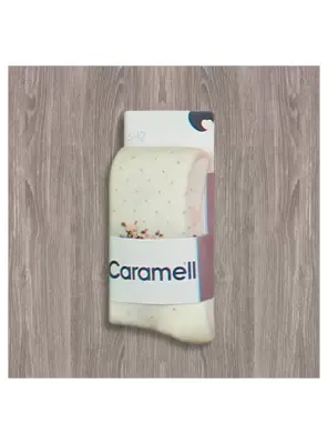 Caramell Benekli Külotlu Çorap - 1