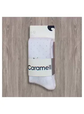 Caramell Benekli Külotlu Çorap - 5